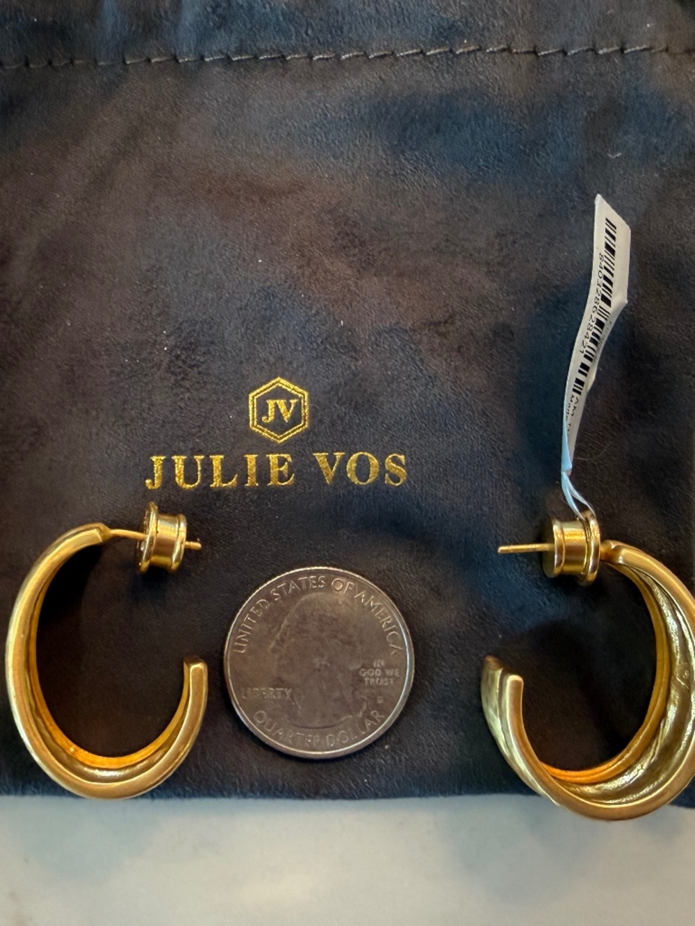 Julie Vos Cirque Hoop Earrings - Size Medium - NWT and Unworn - Picture 4 of 4